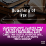fir quashed