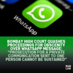 whatsapp obscenity messages