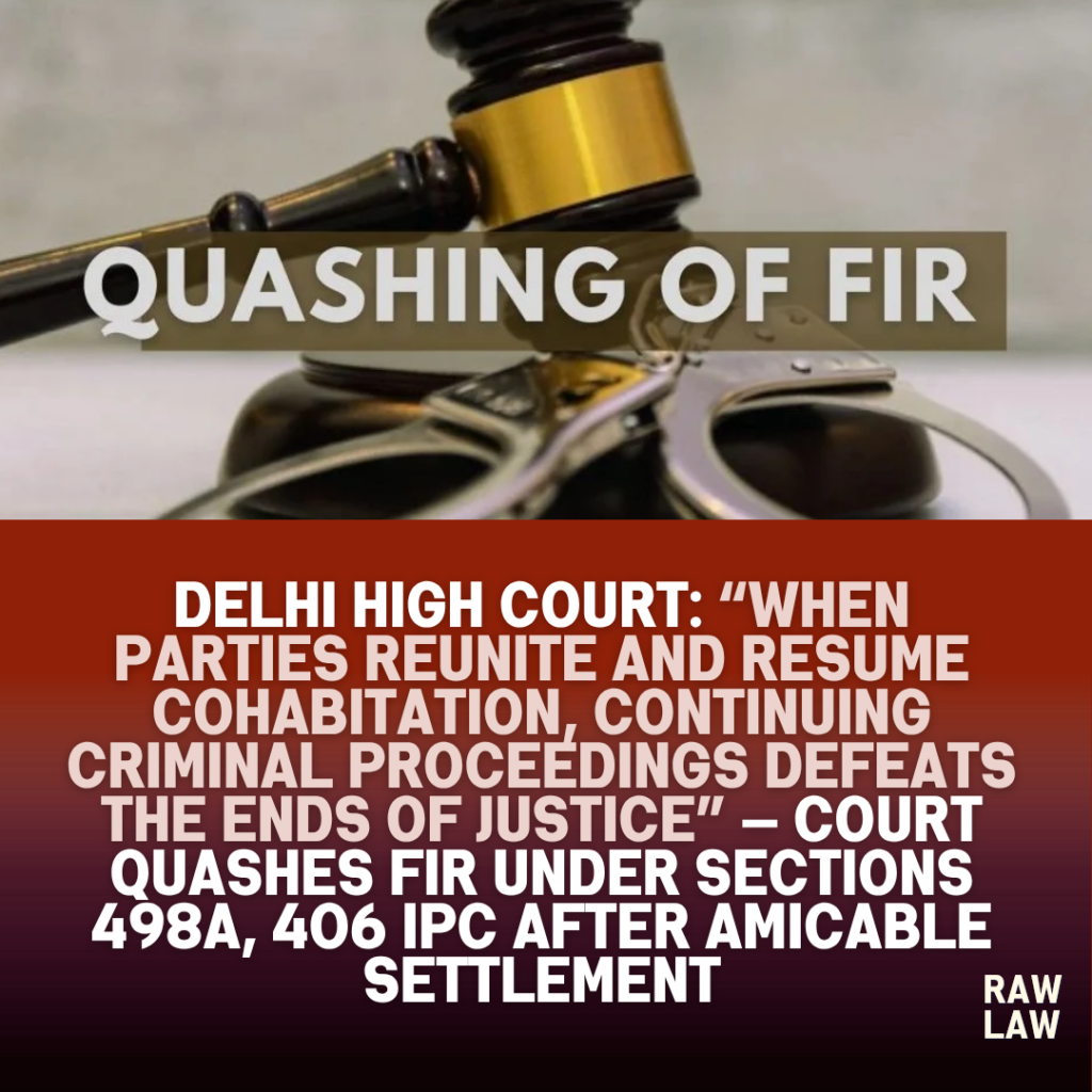 fir quashed