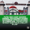 Patna High Court Quashes Criminal Proceedings Against Government Officer Accused of Corruption: “Prosecution Without Sanction Is a Nullity in Law” 3 phc