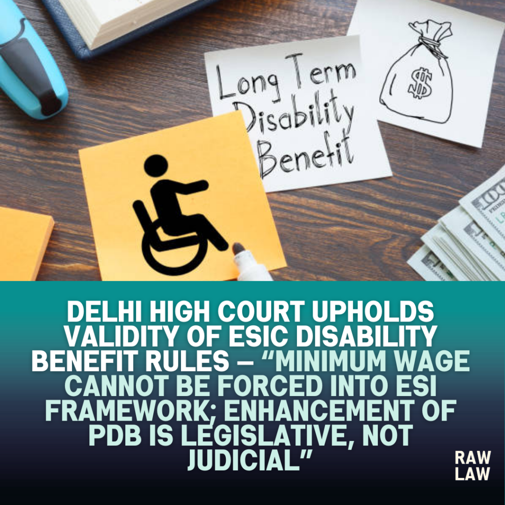 disability benefit, ESIC