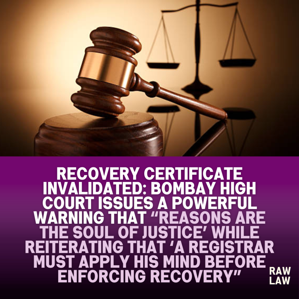 recovery certificate