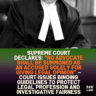 Supreme Court Declares: “No Advocate Shall Be Summoned as an Accused Solely for Giving Legal Opinion” — Court Issues Binding Guidelines to Protect Legal Profession and Investigative Fairness