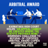 Karnataka High Court holds “an appeal cannot be created where the statute provides none” — dismisses challenge to refusal of certified arbitral award copies without deposit of arbitral fees 3 Karnataka High Court holds “an appeal cannot be created where the statute provides none” — dismisses challenge to refusal of certified arbitral award copies without deposit of arbitral fees