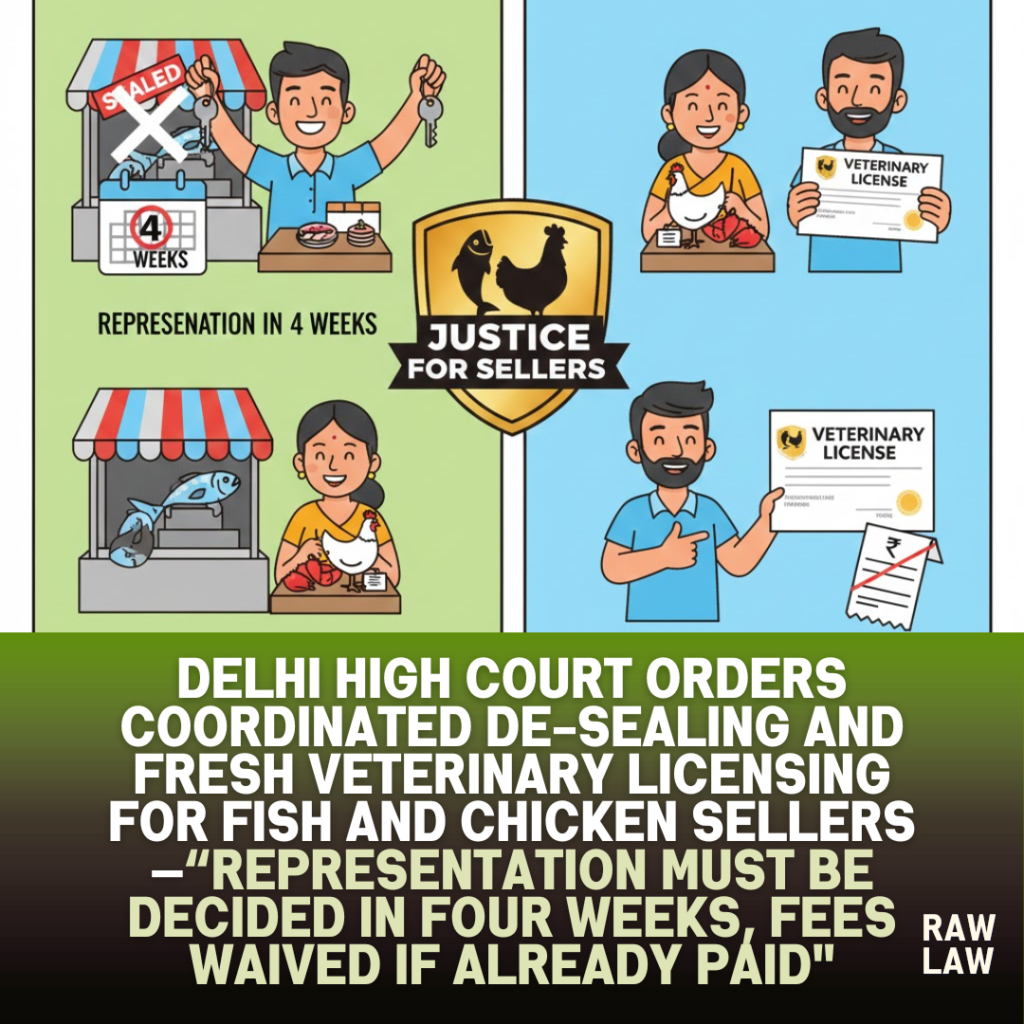 fish and chicken seller, license