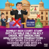 Bombay High Court: Stamp duty payable only on NCLT order, not underlying amalgamation transactions — "₹25 crore excess levy quashed; refund with 6% interest ordered" 3 amalgamation