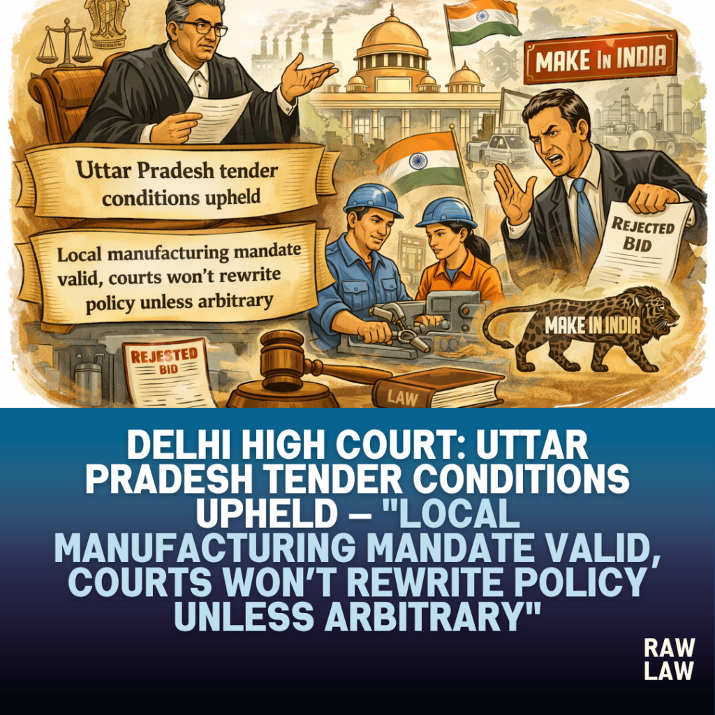 Delhi High Court: Bail granted in NDPS case despite commercial quantity— "Defective sampling and doubtful ganja composition weaken prosecution case" 1 local manufacturing