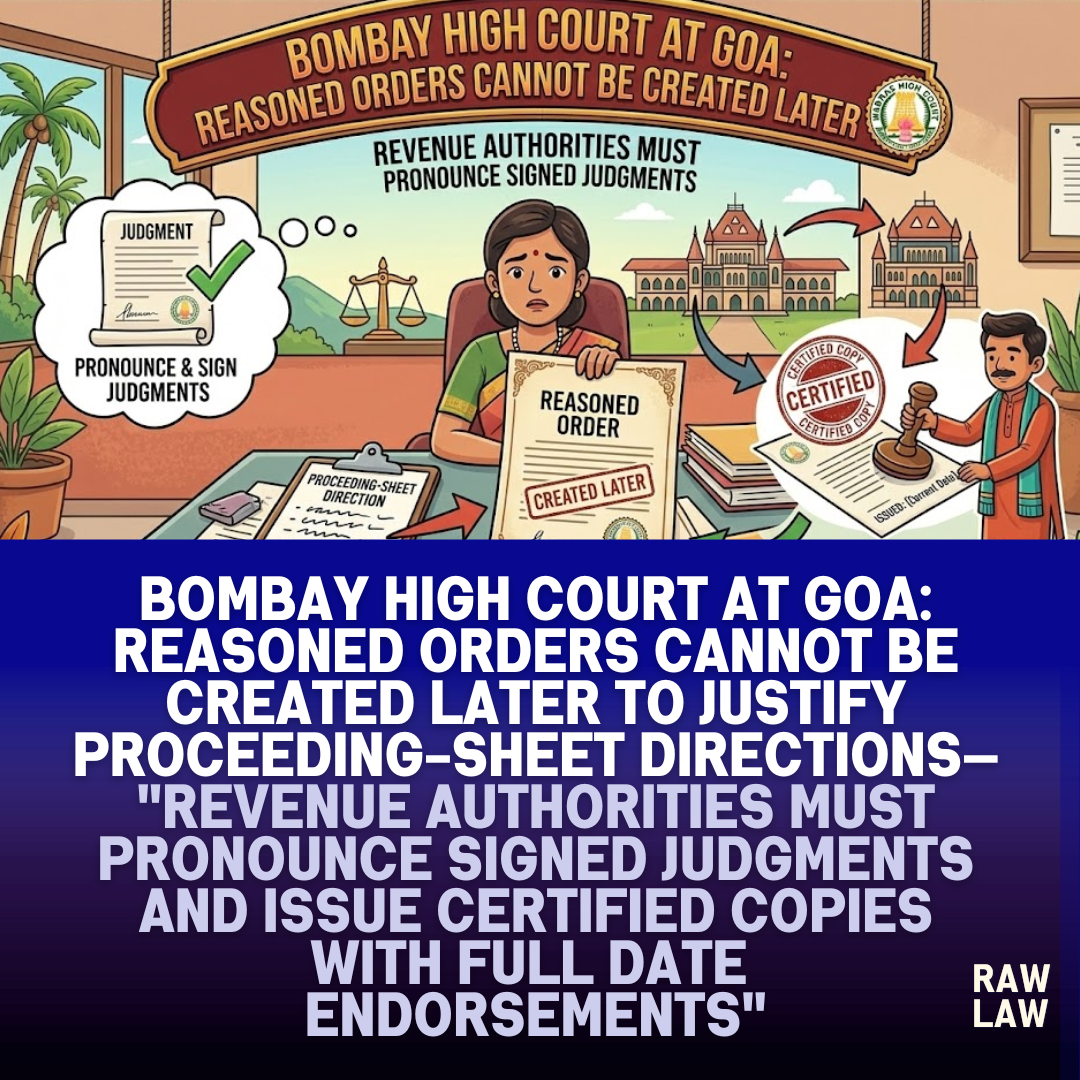 reasoned order