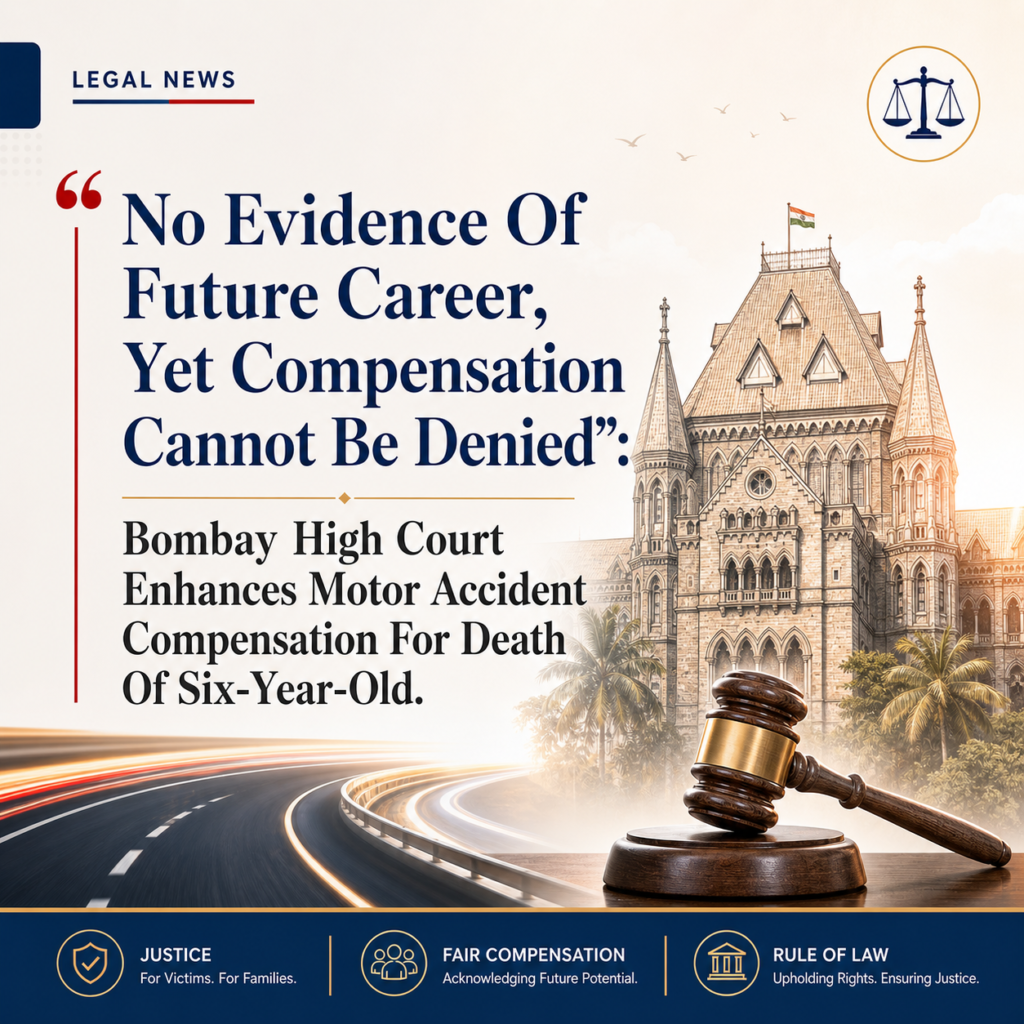 “No Evidence Of Future Career, Yet Compensation Cannot Be Denied”: Bombay High Court Enhances Motor Accident Compensation For Death Of Six-Year-Old