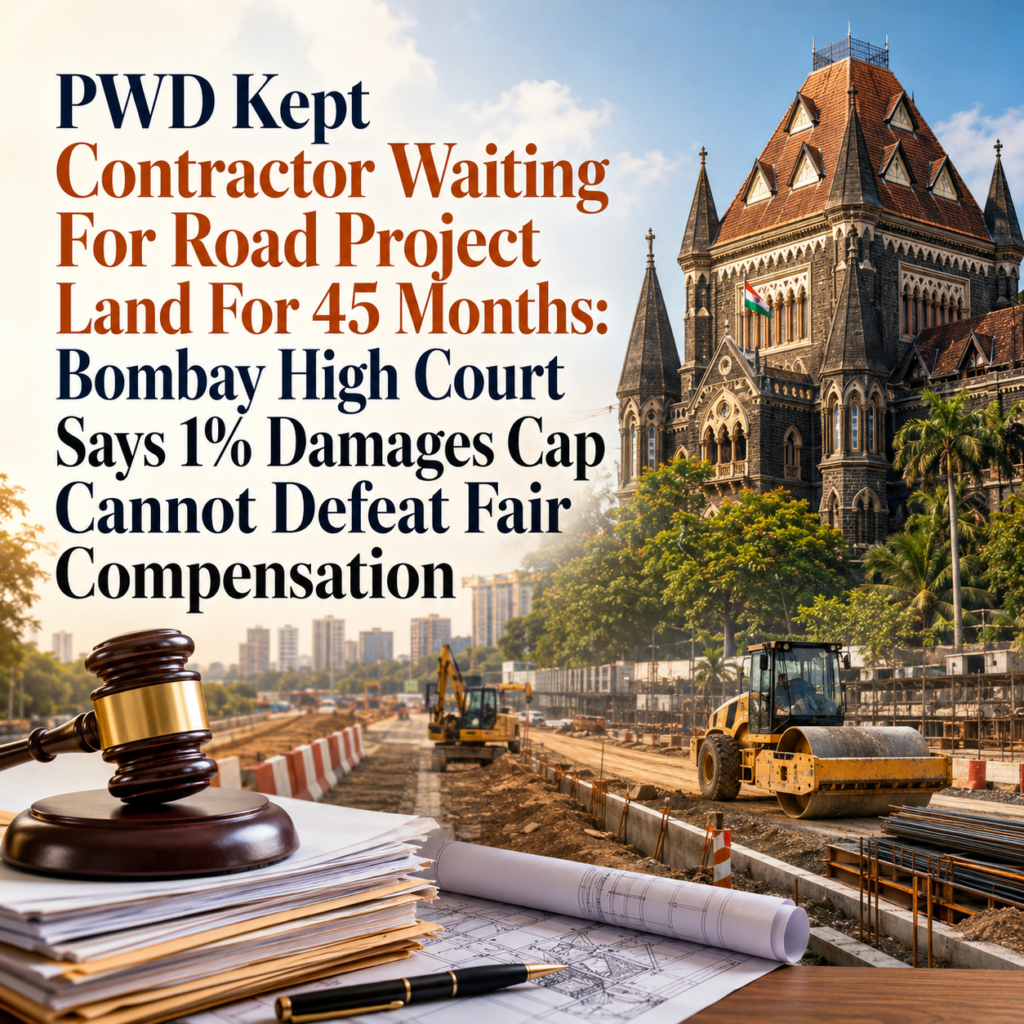 PWD Kept Contractor Waiting For Road Project Land For 45 Months: Bombay High Court Says 1% Damages Cap Cannot Defeat Fair Compensation 1 ChatGPT Image Jun 12 2026 02 37 19 PM