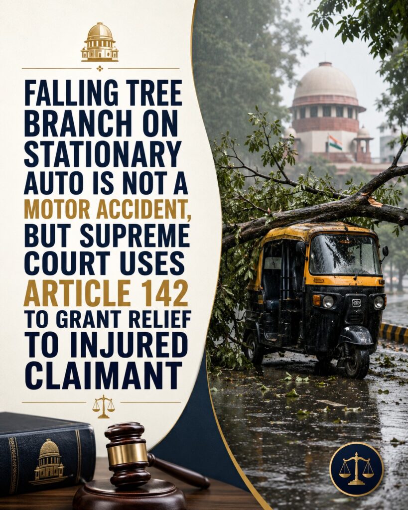Falling Tree Branch On Stationary Auto Is Not A Motor Accident, But Supreme Court Uses Article 142 To Grant Relief To Injured Claimant 1 WhatsApp Image 2026 06 11 at 6.01.45 PM