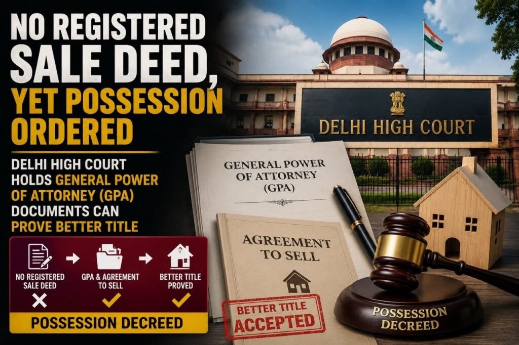 No Registered Sale Deed, Yet Possession Ordered: Delhi High Court Holds General Power of Attorney (GPA) Documents Can Prove Better Title 1 photo 6145251602852418084 y