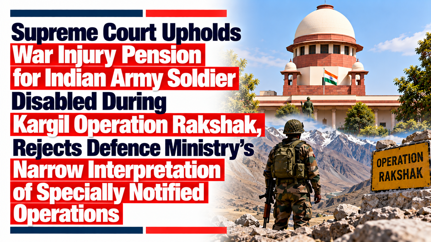 Supreme Court Upholds War Injury Pension for Indian Army Soldier ...
